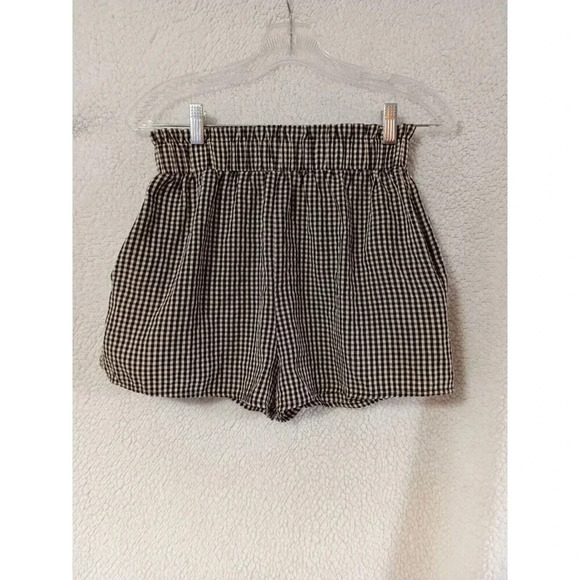 Böhme Women's Size Small Black Gingham Shorts With Pockets - Picture 8 of 10